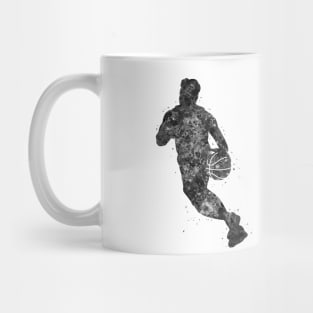 Basketball player man black and white Mug